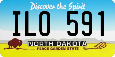 ND license plate ILO591