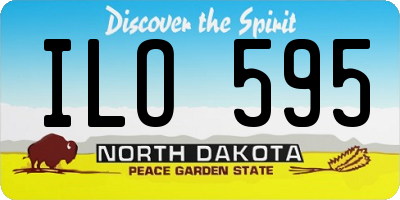 ND license plate ILO595