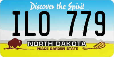 ND license plate ILO779