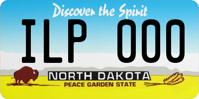 ND license plate ILP000