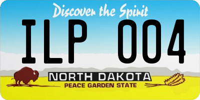 ND license plate ILP004