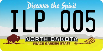 ND license plate ILP005