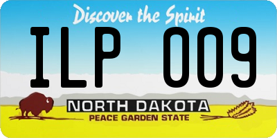 ND license plate ILP009