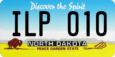 ND license plate ILP010