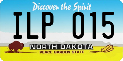 ND license plate ILP015