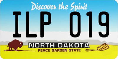 ND license plate ILP019