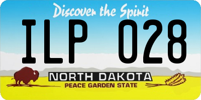 ND license plate ILP028