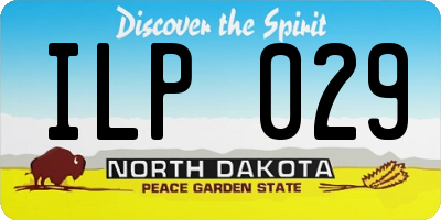 ND license plate ILP029