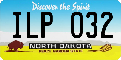 ND license plate ILP032