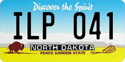 ND license plate ILP041