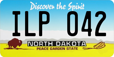 ND license plate ILP042