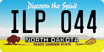 ND license plate ILP044