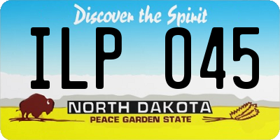ND license plate ILP045