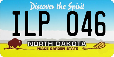 ND license plate ILP046