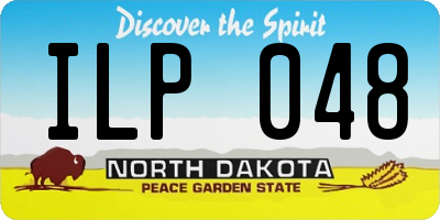 ND license plate ILP048