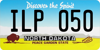 ND license plate ILP050