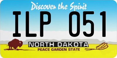 ND license plate ILP051