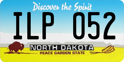 ND license plate ILP052