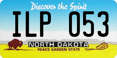 ND license plate ILP053