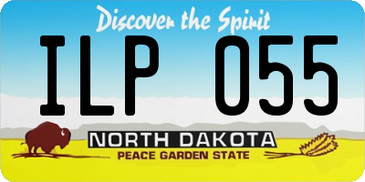 ND license plate ILP055