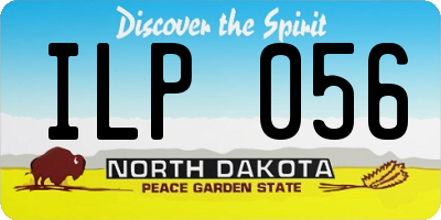 ND license plate ILP056