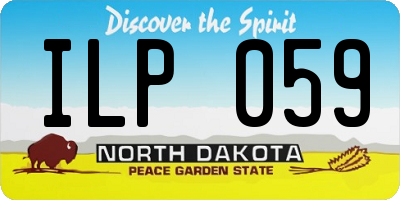 ND license plate ILP059