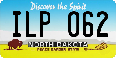 ND license plate ILP062