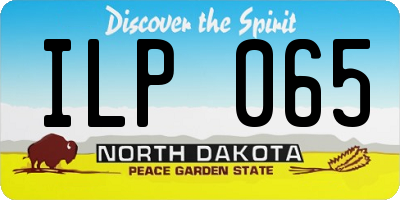 ND license plate ILP065