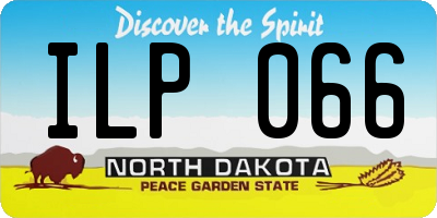 ND license plate ILP066