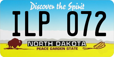 ND license plate ILP072