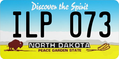 ND license plate ILP073