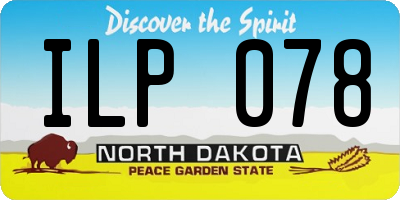 ND license plate ILP078
