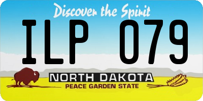 ND license plate ILP079