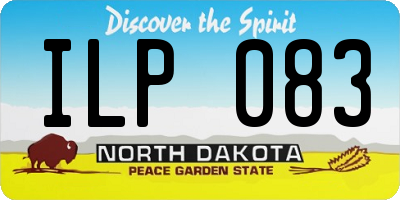 ND license plate ILP083