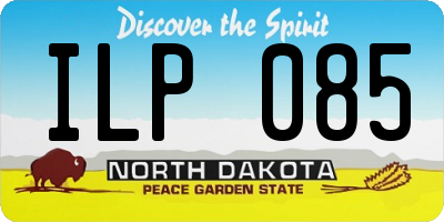 ND license plate ILP085