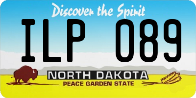 ND license plate ILP089