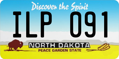 ND license plate ILP091