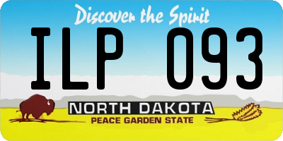 ND license plate ILP093