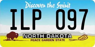 ND license plate ILP097