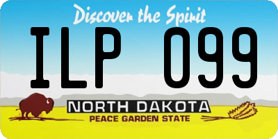 ND license plate ILP099