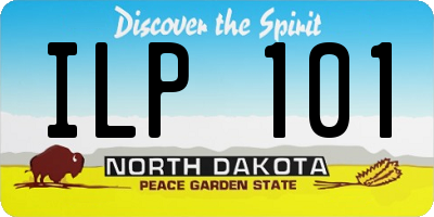 ND license plate ILP101