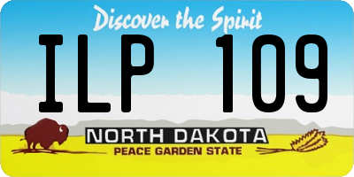 ND license plate ILP109