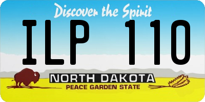 ND license plate ILP110
