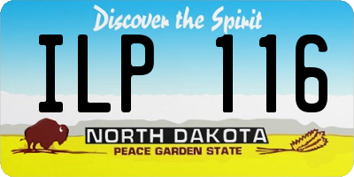 ND license plate ILP116