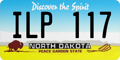 ND license plate ILP117
