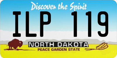 ND license plate ILP119