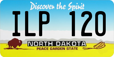 ND license plate ILP120