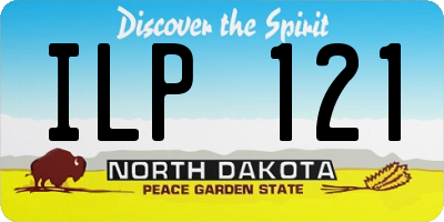 ND license plate ILP121