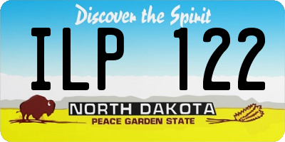 ND license plate ILP122