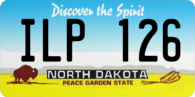 ND license plate ILP126